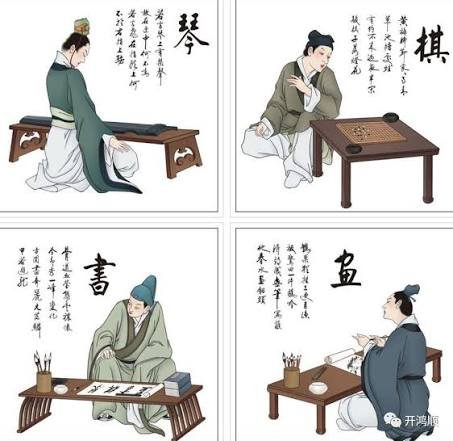 琴棋书画 Four Arts of the Scholar
