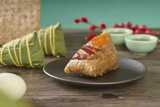Zongzi sticky rice dumplings wrapped in leaves