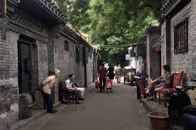 Traditional Beijing hutong alley