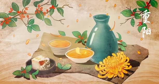 Double Ninth Festival with autumn scenery and respect for elders